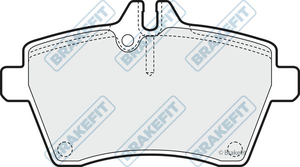 APEC BRAKING stabdžių trinkelių rinkinys, diskinis stabdys PD3159